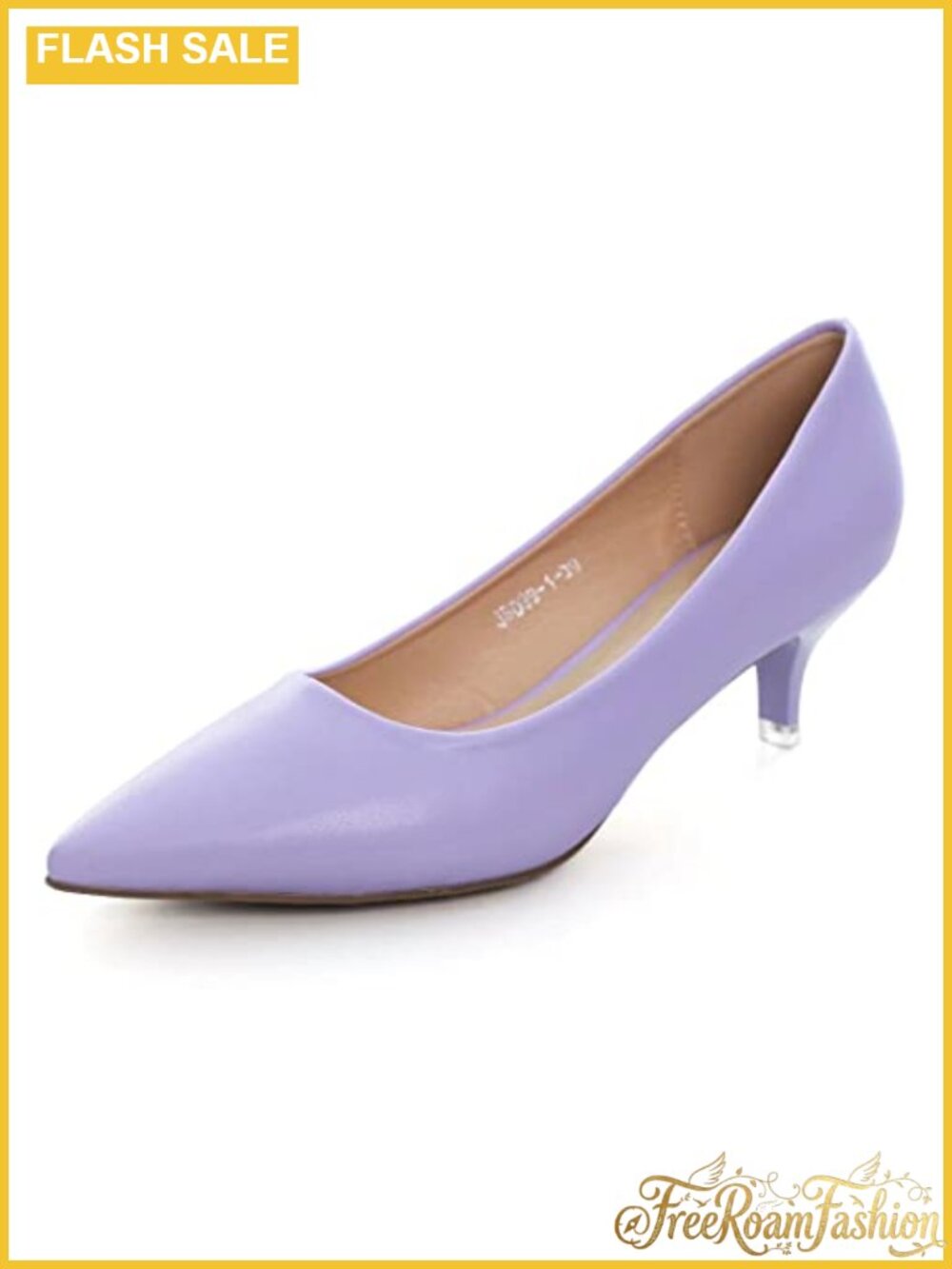 Pointed Toe Kitten Heel Dress Pumps Slip-On Formal Shoes